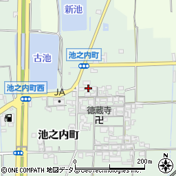 奈良県大和郡山市池之内町555周辺の地図
