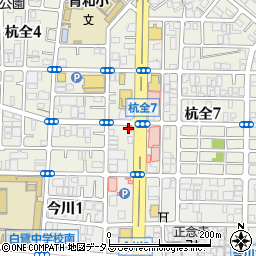 すき家東住吉杭全店周辺の地図