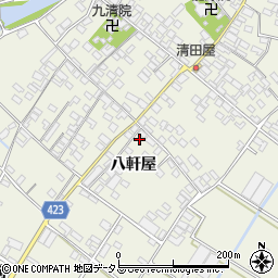 愛知県田原市中山町八軒屋31周辺の地図