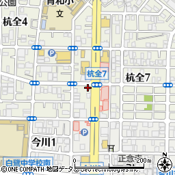 すき家東住吉杭全店周辺の地図