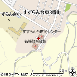 名張教育会館周辺の地図