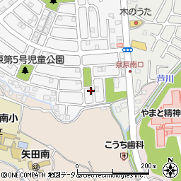 奈良県大和郡山市泉原町13-2周辺の地図