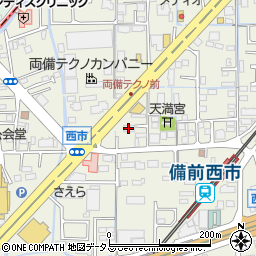 岡山動物医療センター周辺の地図
