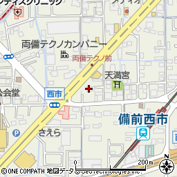 岡山動物医療センター周辺の地図