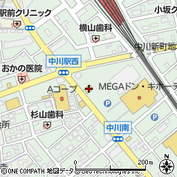 ガスト一志嬉野店周辺の地図