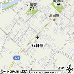 愛知県田原市中山町八軒屋58周辺の地図