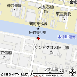 船町渡船船町乗り場（大阪市）周辺の地図