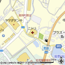 ニトリ名張店周辺の地図