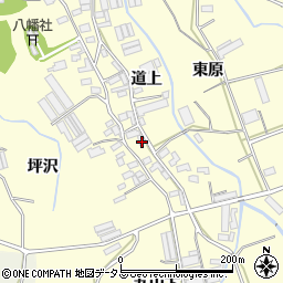 愛知県田原市八王子町道上69周辺の地図