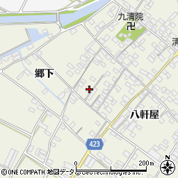 愛知県田原市中山町八軒屋80周辺の地図