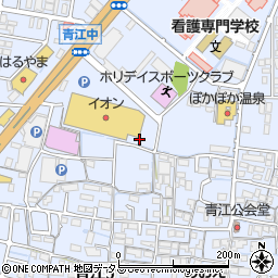 岡山県岡山市北区青江周辺の地図