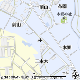 愛知県田原市大草町前山94周辺の地図