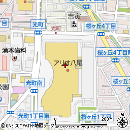 ドトールコーヒーショップアリオ八尾店周辺の地図