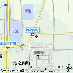 奈良県大和郡山市池之内町501-1周辺の地図