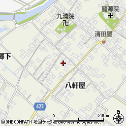 愛知県田原市中山町八軒屋60周辺の地図