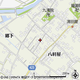 愛知県田原市中山町八軒屋65周辺の地図