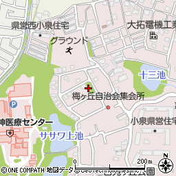 梅ヶ丘東児童公園周辺の地図