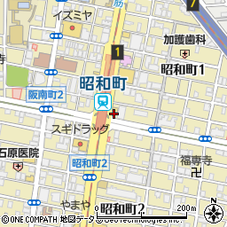 ファミリーマート地下鉄昭和町駅前店周辺の地図