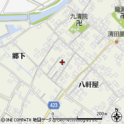 愛知県田原市中山町八軒屋83周辺の地図