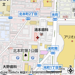 タイムズ東朋八尾病院駐車場周辺の地図