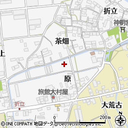 愛知県田原市折立町周辺の地図