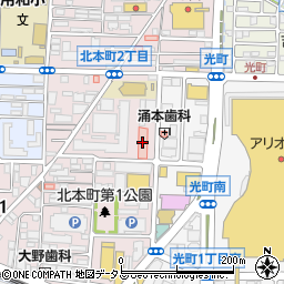 東朋八尾病院（桜希会）周辺の地図