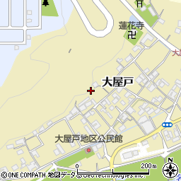 三重県名張市大屋戸周辺の地図