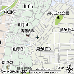 富本書道教室周辺の地図