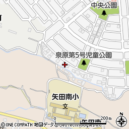 奈良県大和郡山市泉原町29-7周辺の地図