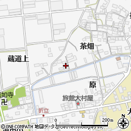 愛知県田原市折立町茶畑15周辺の地図