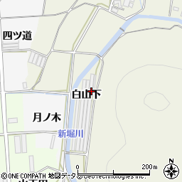 愛知県田原市村松町白山下31-1周辺の地図