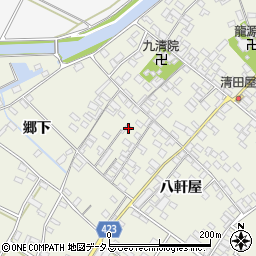 愛知県田原市中山町八軒屋82周辺の地図