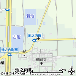 奈良県大和郡山市池之内町498周辺の地図