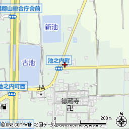 奈良県大和郡山市池之内町498-1周辺の地図