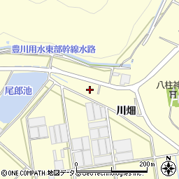 愛知県田原市高松町川畑周辺の地図