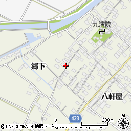 愛知県田原市中山町八軒屋148周辺の地図