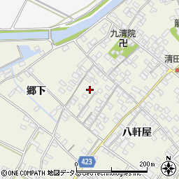 愛知県田原市中山町八軒屋73周辺の地図