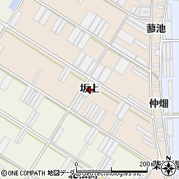 愛知県田原市福江町坂上周辺の地図