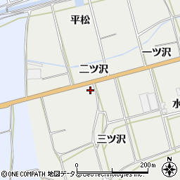 愛知県田原市南神戸町二ツ沢周辺の地図