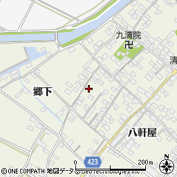 愛知県田原市中山町八軒屋72周辺の地図