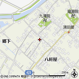 愛知県田原市中山町八軒屋67周辺の地図