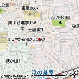 王居殿住宅周辺の地図