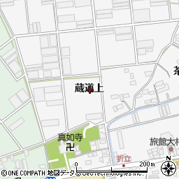 愛知県田原市折立町蔵道上周辺の地図