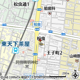かごの屋 阿倍野王子町店周辺の地図