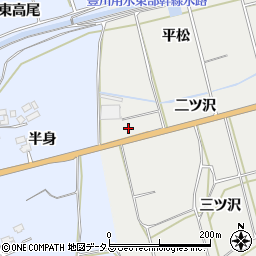 愛知県田原市南神戸町平松周辺の地図