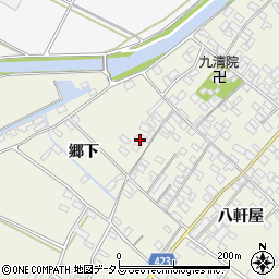 愛知県田原市中山町八軒屋150周辺の地図