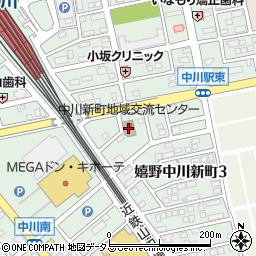 中川新町地域交流センター周辺の地図