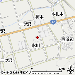 愛知県田原市南神戸町水川周辺の地図