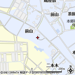 愛知県田原市大草町前山100周辺の地図