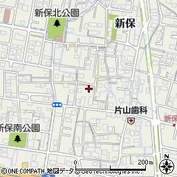 岡山県岡山市南区新保599-1周辺の地図
